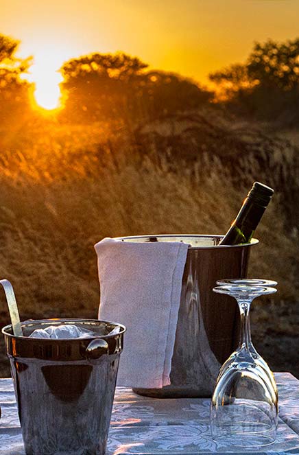 Drinks at sunset - Namibian food at our Guest house namibia - Vreugde Guest Farm